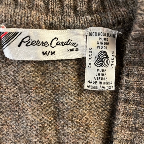 Pierre Cardin Wool Vintage Sweater V-Neck Vest Breathable Natural Fiber Fibre - Picture 4 of 4
